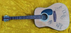 Guitar with autograph inscriptions - incomplete