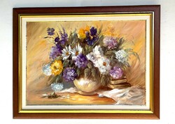 POTOM ÁRON Varga Szidónia csendélet 50x70cm + keret