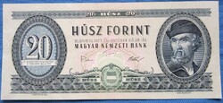 20-forint 1975, húsz forint 1975 ,gyengén hajtott, ropogós