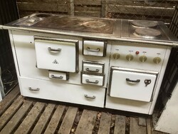 Retro zománc kombi konyhai tűzhely