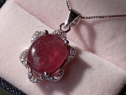 Ruby 925 silver pendant