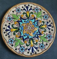 Original ceramicas Seville halo Moorish style plate painted with 24 carat gold 16 cm