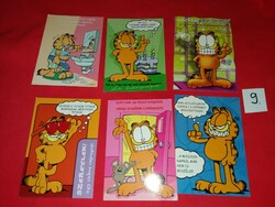 Retro postcard package 6 pcs mail clear garfield humorous factory condition 9.