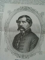S0648 Miklós Baró Jósika - Julianna Baró Jósika article and woodcut from an 1861 newspaper