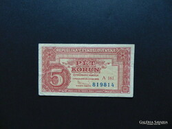 Csehszlovákia 5 korun - korona 1949