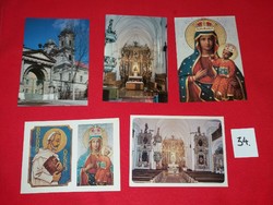 Old pack of postcards for St. Mary's Day, 1960s-70s, 5 in one 34