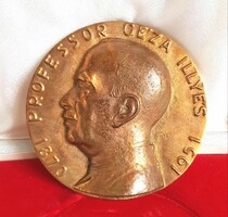 Professor Illyés Géza bronz plakett