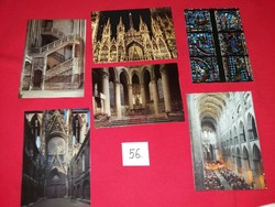 Régi képeslapok (francia) A Ruen - i Katedrális 1960-70-s évek 6 db egyben 56