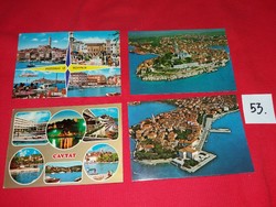 Old postcards (Yugoslavia) Croatian coast 1960-70s 4 in one 53