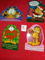 Pack of postcards produced in a retro shape 4 pieces of mail clear garfield humor factory condition 3.