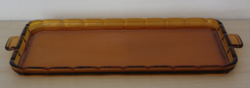 Amber glass tray