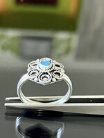 Antik ezüst gyűrű, Türkiz berakással