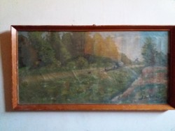 1911. III. Painting by Jenő Juhász (1884 - 1962) in an oil-canvas frame according to the pictures