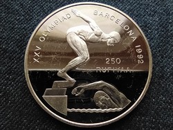 Maldives 1992 Summer Olympics, Barcelona .925 Silver 250 Rupees 1990 pp (id61576)