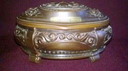Bronze or copper jewelry box