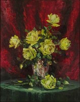1O329 with Fratuli mark: table still life with flowers 1936
