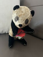 Antique drumming panda wind-up toy