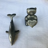 Little dolphin teddy bear heart