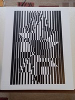 Original heliogravure by Vasarely, title: ilava (1956), published in linear album 73.