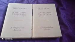 A világirodalom remekei: Thackeray: A virginiai testvérek, szépirodalmi könyv