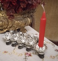 Metal Christmas tree ornament clip, candle holder