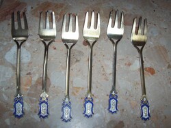 21 pcs fire enamel spoons, forks