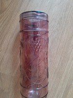 Antique rose wine glass