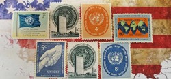 Bélyeg - ENSZ, United Nations 1951. Készlet kezdőknek,(Collection for beginners)