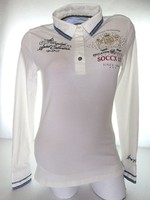 Original soccx (camp david) (s) elegant elastic women's long sleeve t-shirt