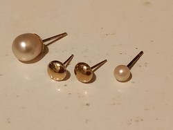 Half a pair of gold earrings