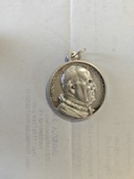 Pope John XXIII silver pendant.