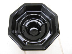 Retro Arcoroc Octime Black Candle Holder