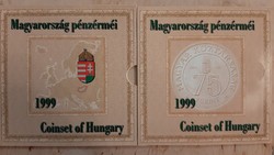 Magyarország pénzérméi  1999  BU  dísztokban forgalmi sor
