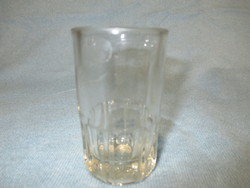 0,5 dl-es üveg pohár régi jelzéssel, feles pohár