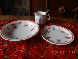 Zsolnay gyerek étkészlet