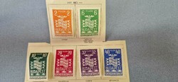 Stamp series 1937 fair Budapest May