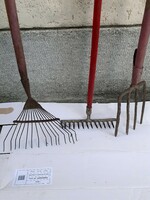 3 old garden tools