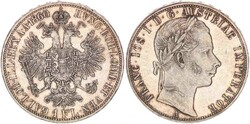 1 florin 1860 A Ferenc József Ezüst