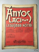 The latest notes of Laci Ányos / old, original sheet music no.: 25559