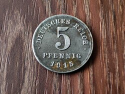 5 Reich pfennig 1915, Germany
