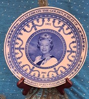II. Queen Elizabeth porcelain decorative plate (l4156)