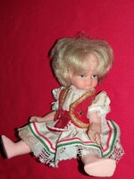 1940 CC. Hairy Hungarian folk costume rubber toy doll 25 cm, good condition according to the pictures