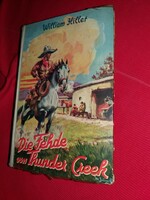 Antique western novel in German: : strife at the thundering brook according to pictures
