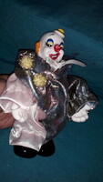 Old porcelain head - body filled with quartz - clown doll figure 20 cm, good condition according to the pictures