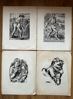 Lithographic drawings