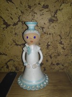 Little girl ceramic statue, candle holder