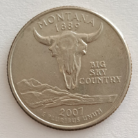 2007 Montana Commemorative USA Quarter Dollar 