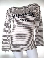 Original superdry (m) striped 3/4 sleeve women's pullover