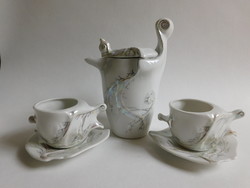 Extravagantly designed coffee set for two