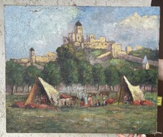 Unknown Hungarian painter: castle, 1920s